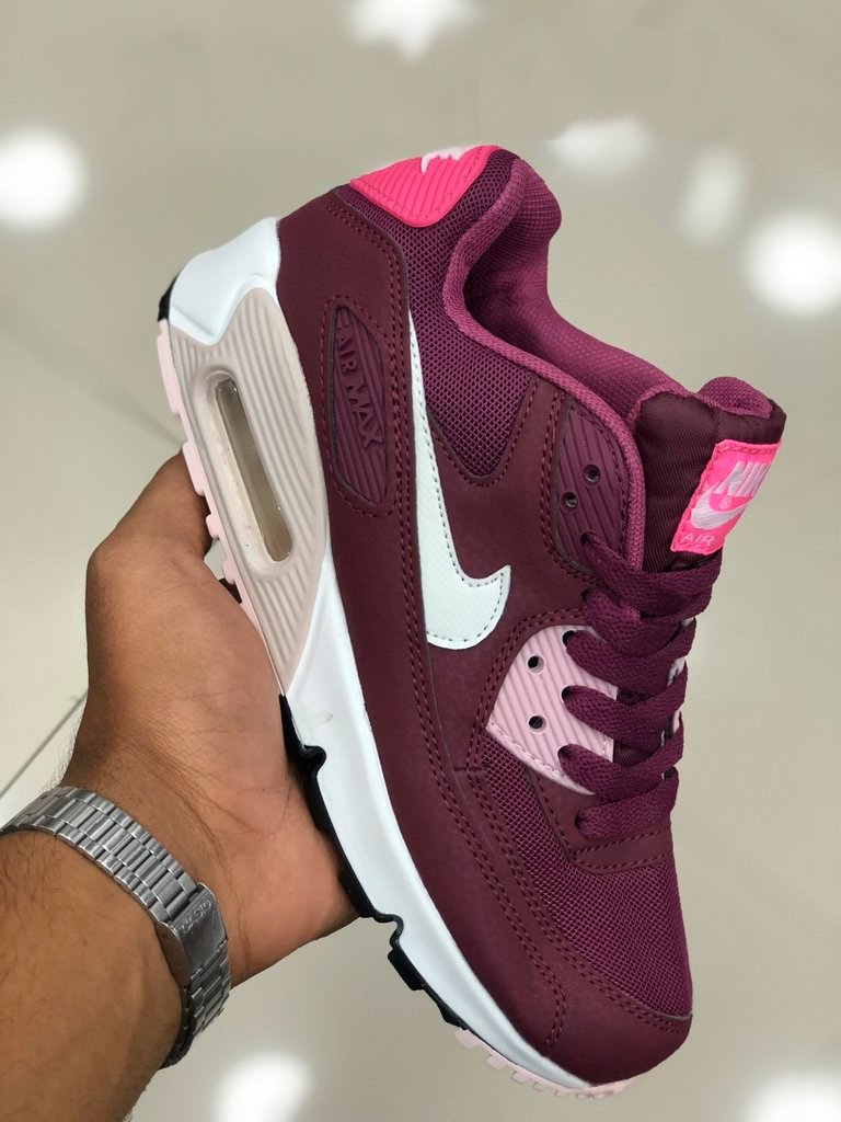 air max 90 vinho e branco