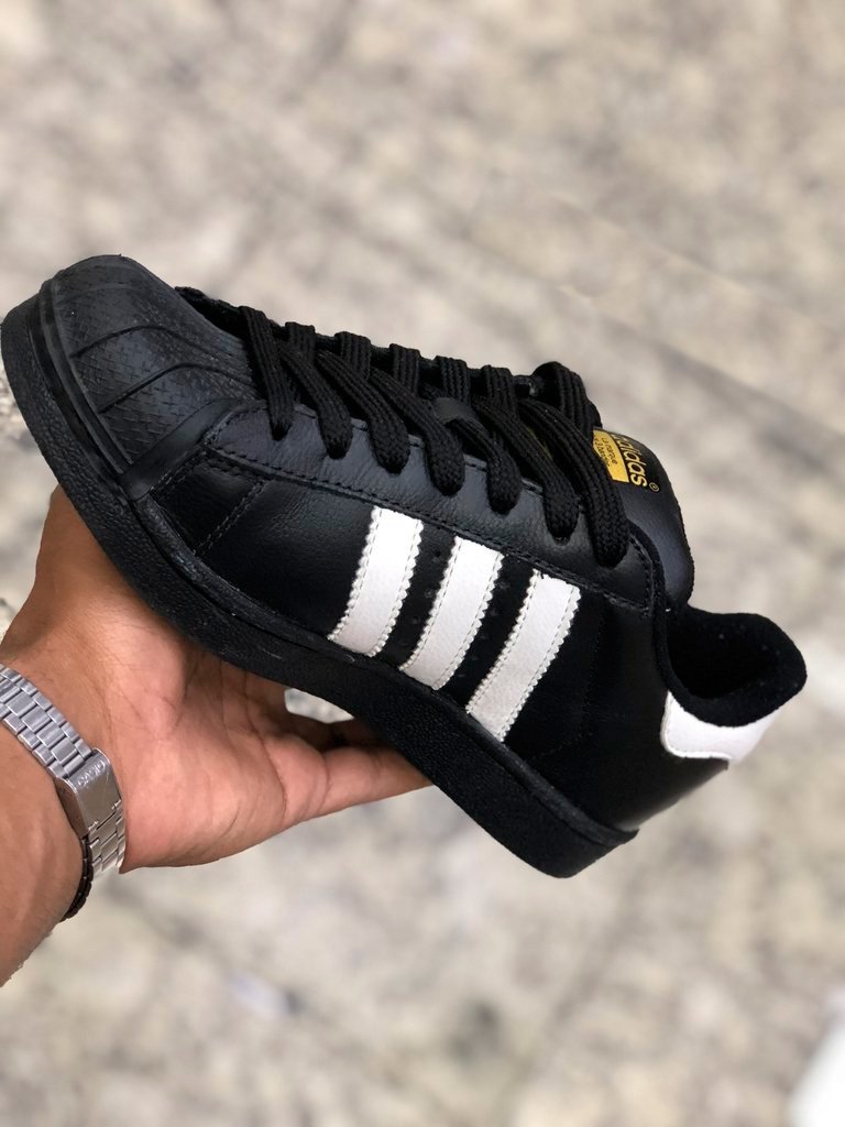 adidas superstar foundation preto e branco