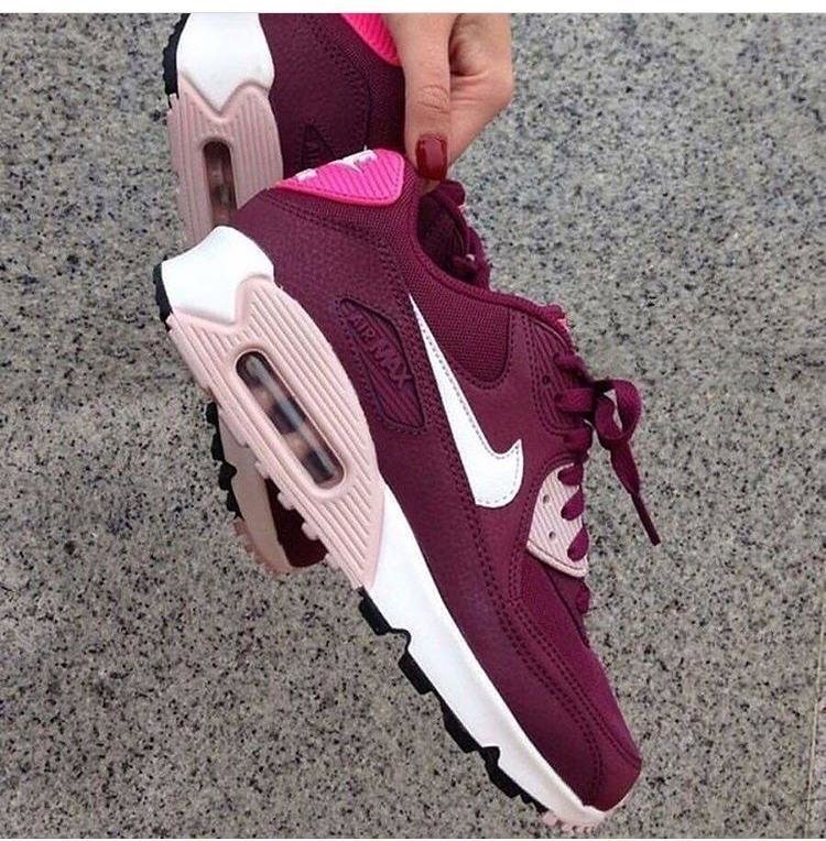 air max 90 vinho e branco