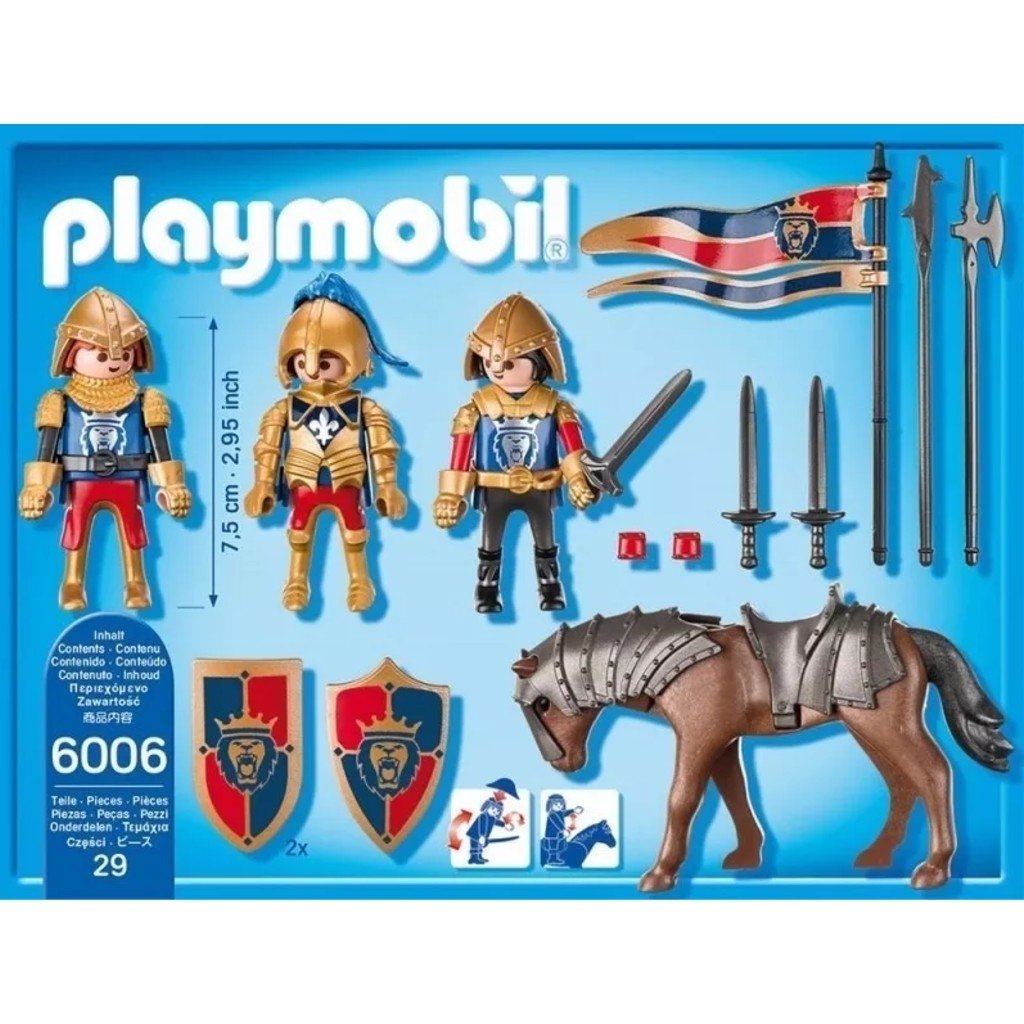 Playmobil Caballeros Reales Del León Línea Knights 6006