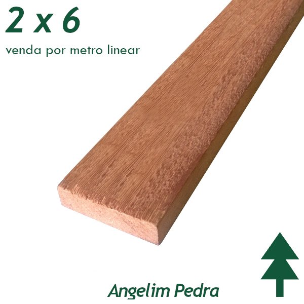 Angle Ripa Ripa de Angelim Pedra 2 x 6 cm x 300 cm