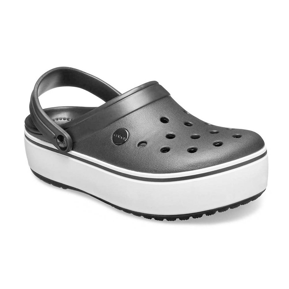 crocs plataforma gris