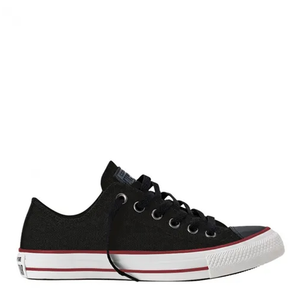 converse negras con rojo