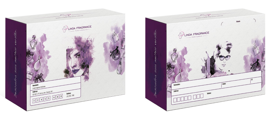 Embalagem especial Linda Fragrance