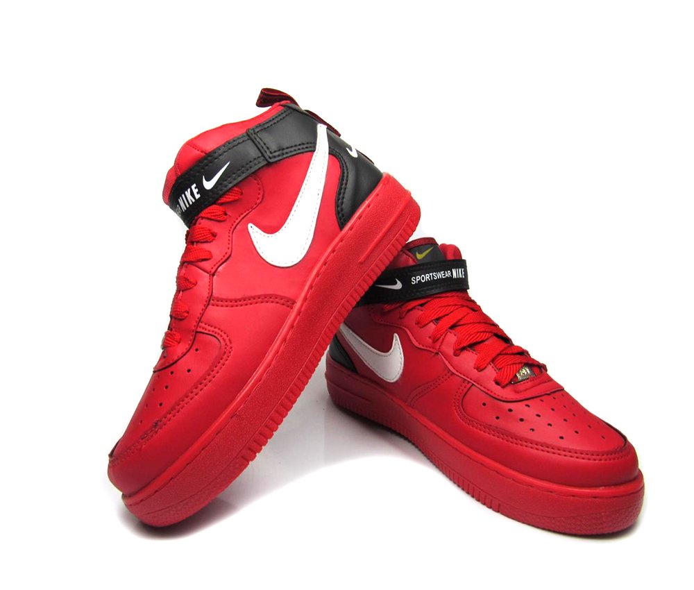 nike air force vermelho cano alto