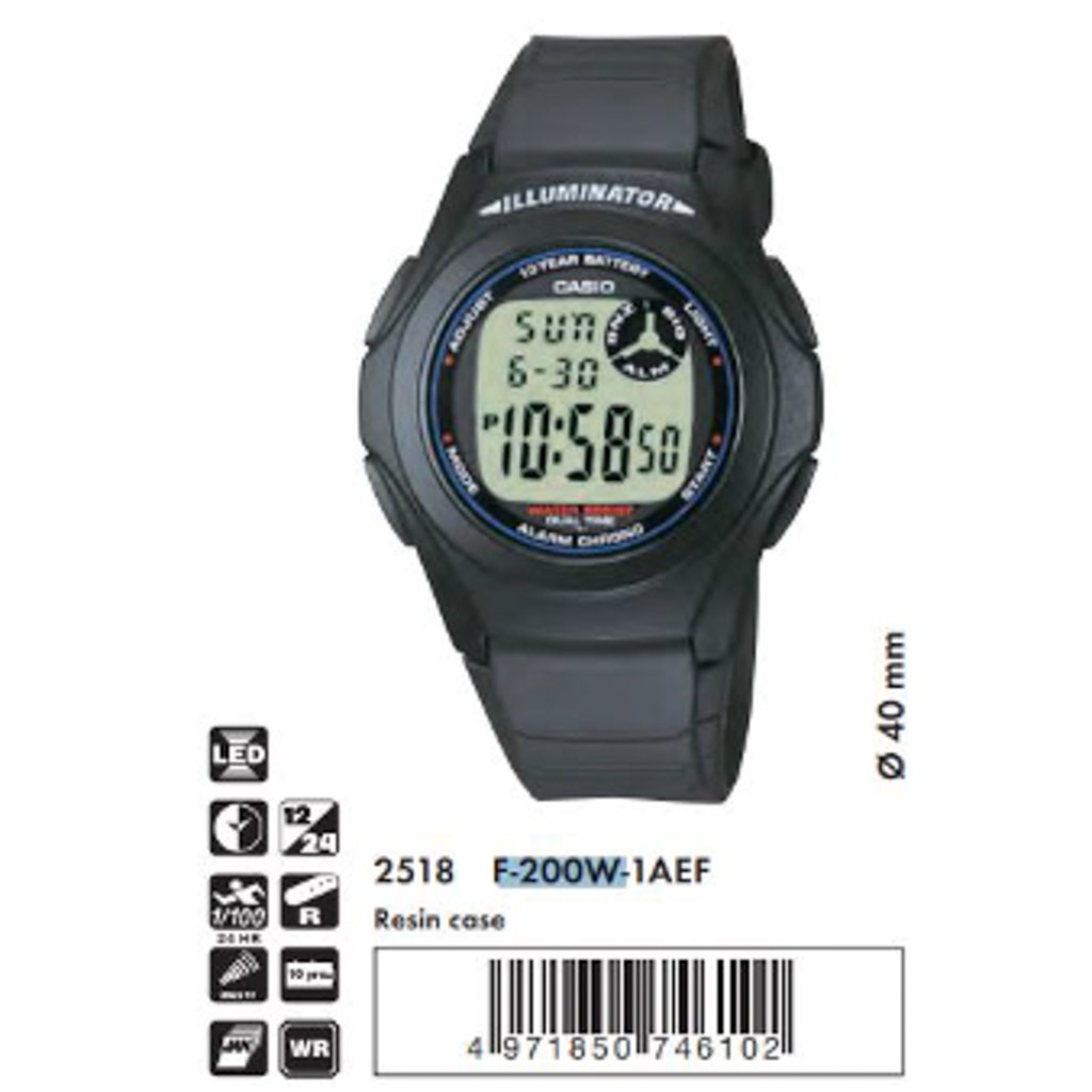 casio f 200 watch
