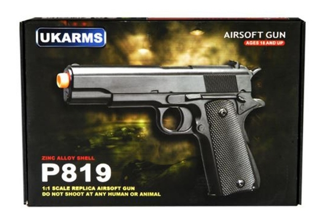 Airsoft Pistola Ukarms P819 Spring 6mm Airsoft Elite