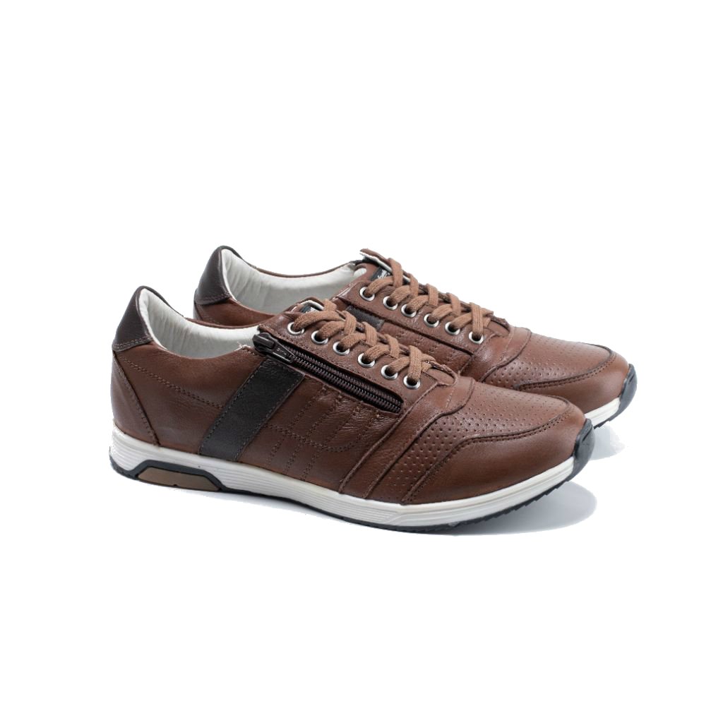 sapatenis masculino com ziper lateral