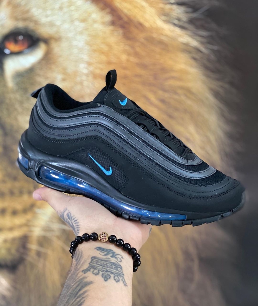 air max 97 preto e azul
