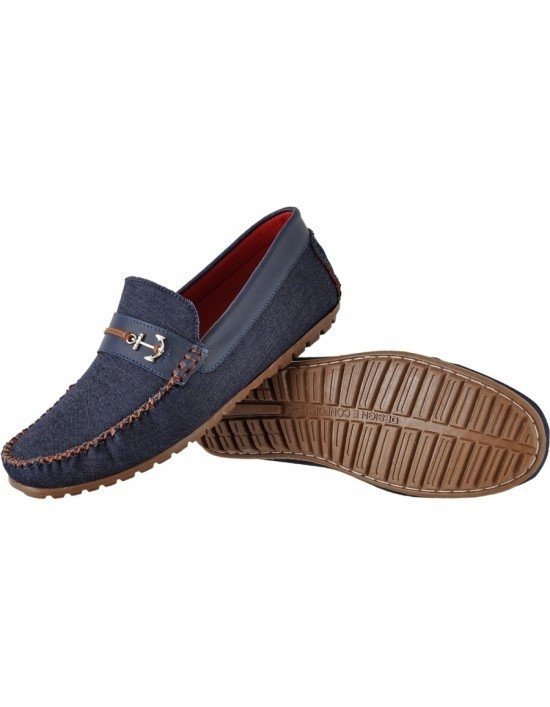 mocassim jeans masculino