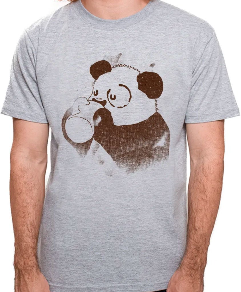 Camiseta Panda Coffee - Masculino - Nerd Universe