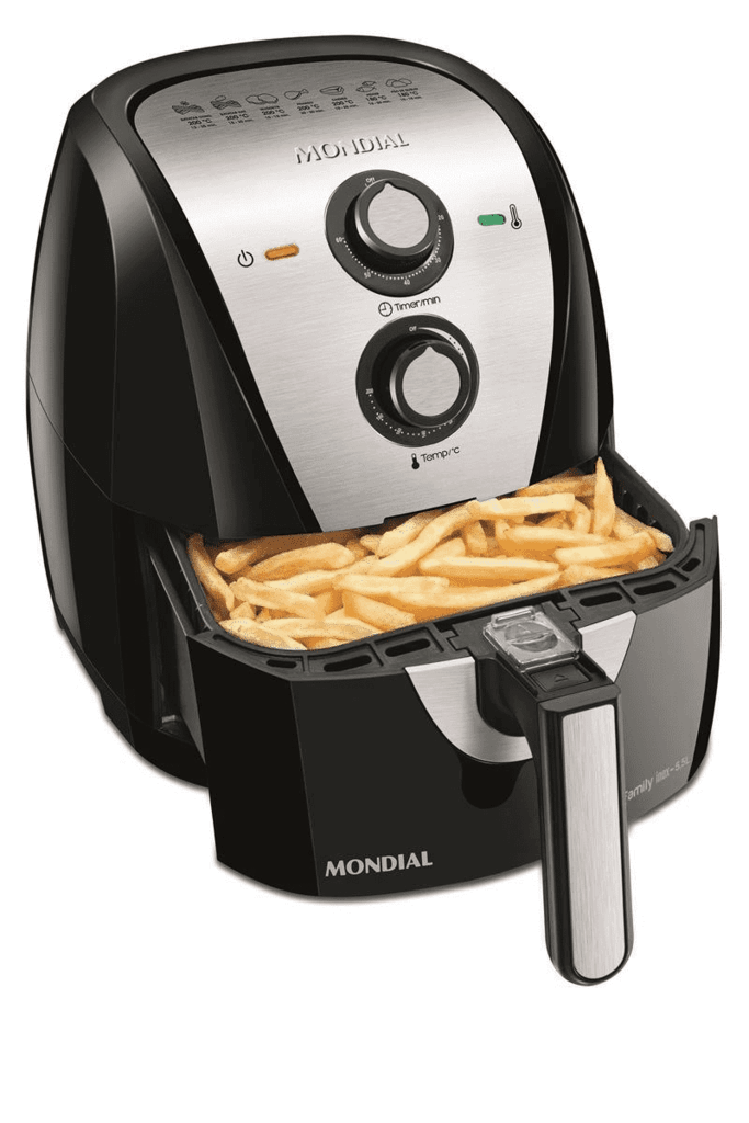 Fritadeira Sem óleo Air Fryer Mondial Grand Family Af 55i Pretoinox Fritadeira Sem óleo Air Fryer Mondial Grand Family Af 55i Pretoinox