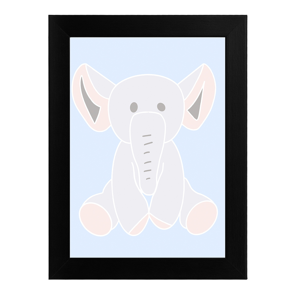 Quadro Elefante Bebe Comprar Em Desenhow