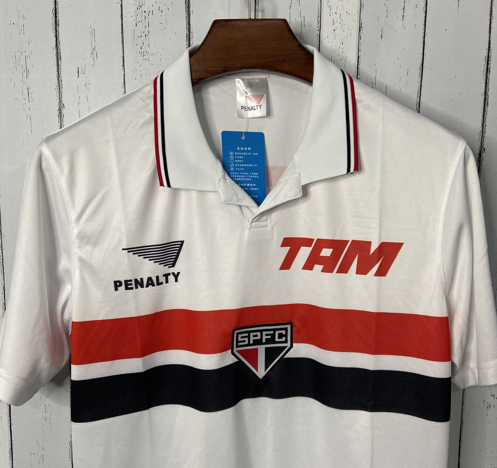 jaqueta penalty spfc retro 1992 branca
