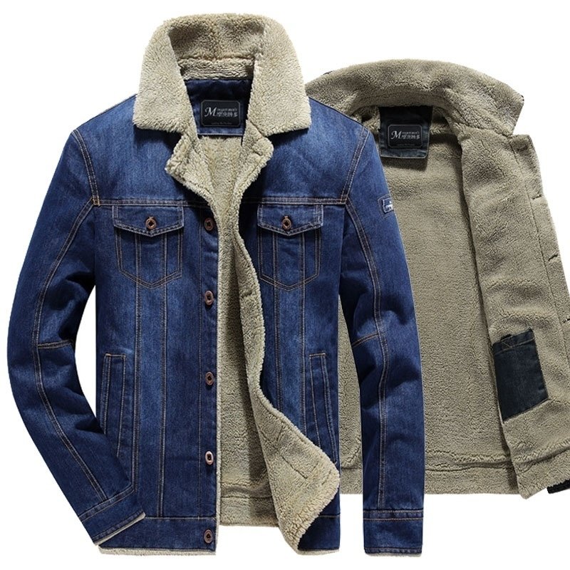 jaqueta jeans quente