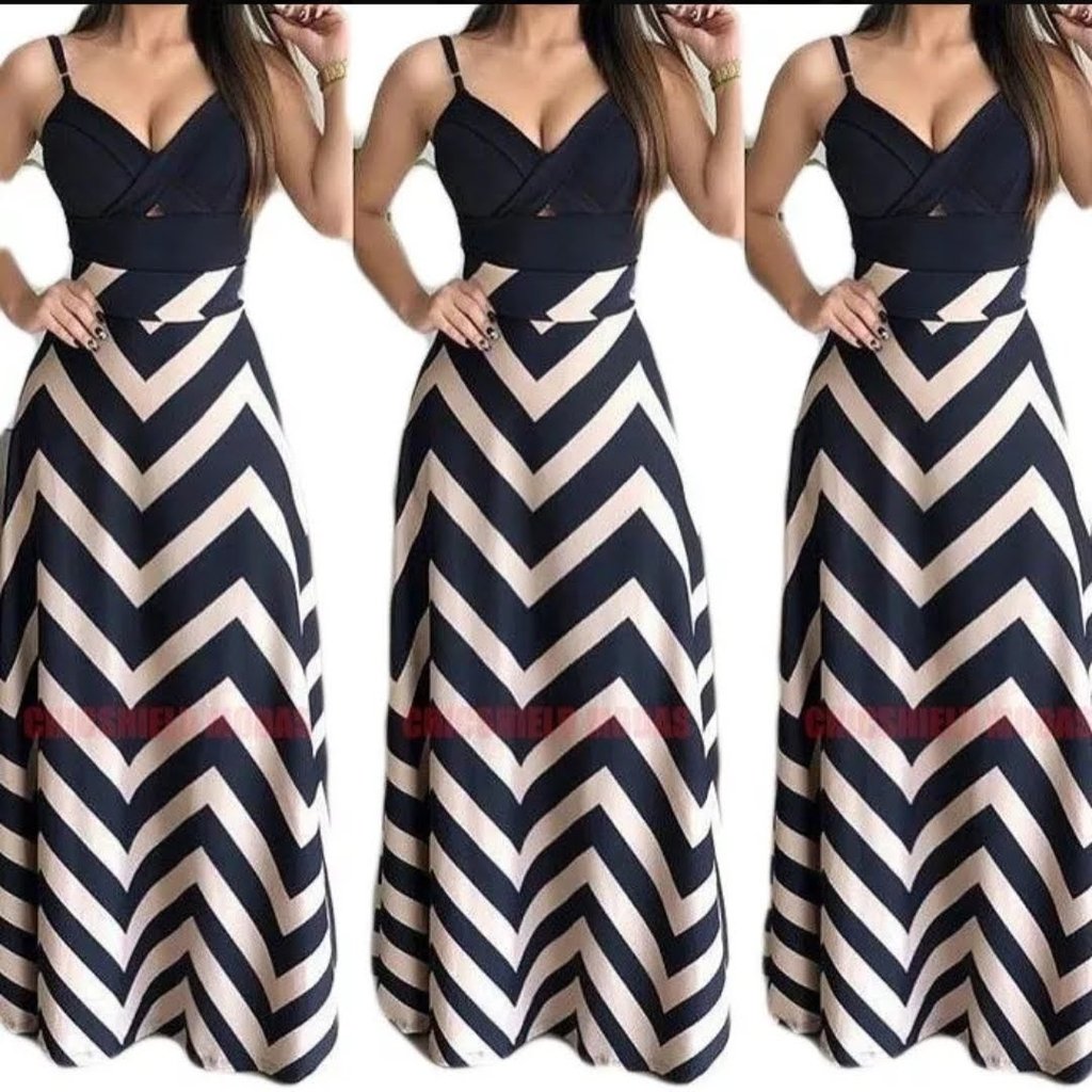 saia zig zag longa