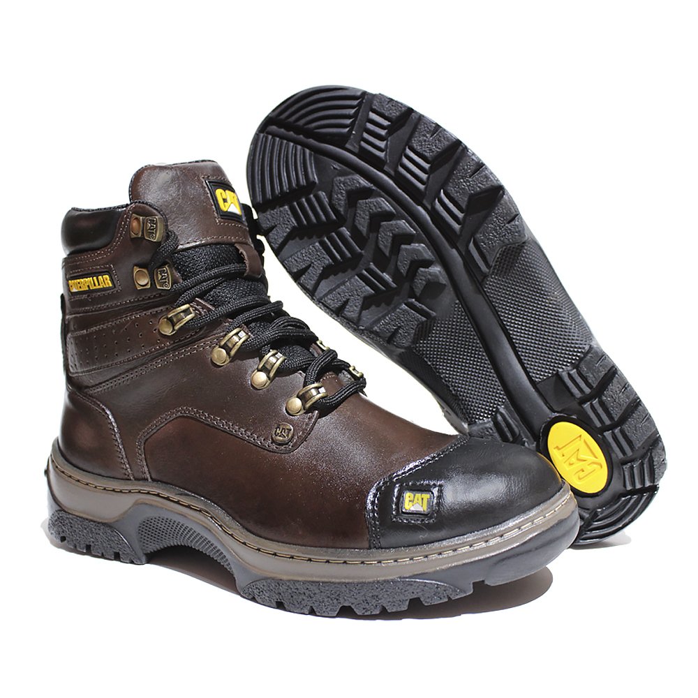 bota masculina caterpillar 2189 castanho