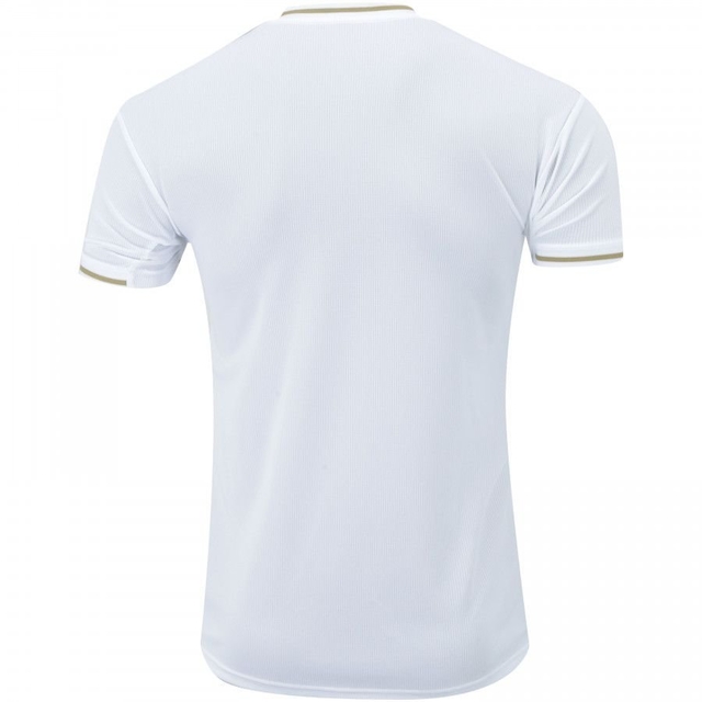camisa do real madrid branca e dourada