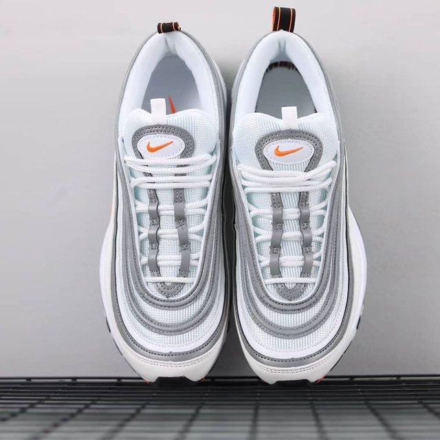 air max 97 branco e laranja
