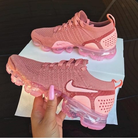nike vapormax branco e rosa