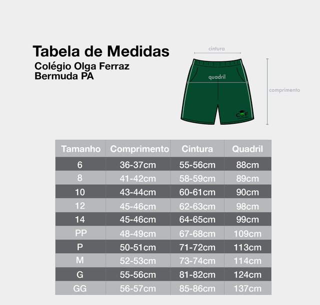 tabela de tamanho de pé