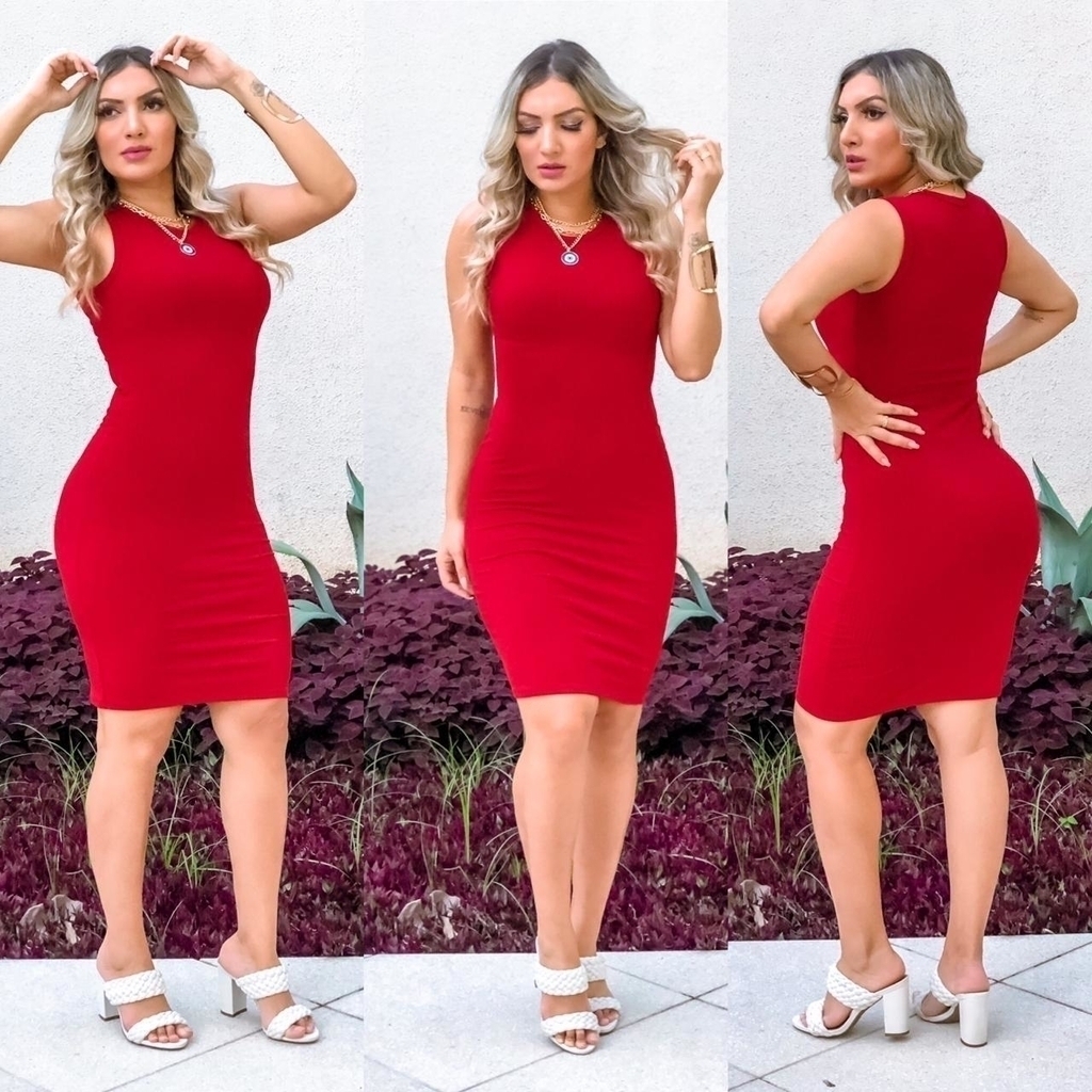 vestido vermelho comprar