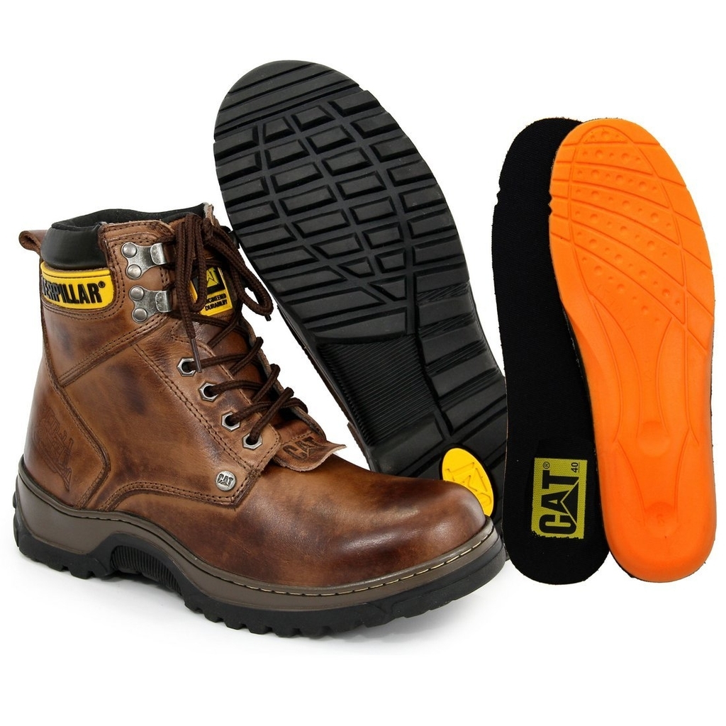 bota de couro impermeável