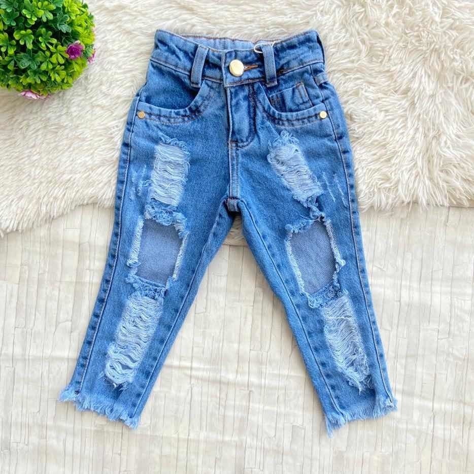 calça jeans infantil tamanho 6