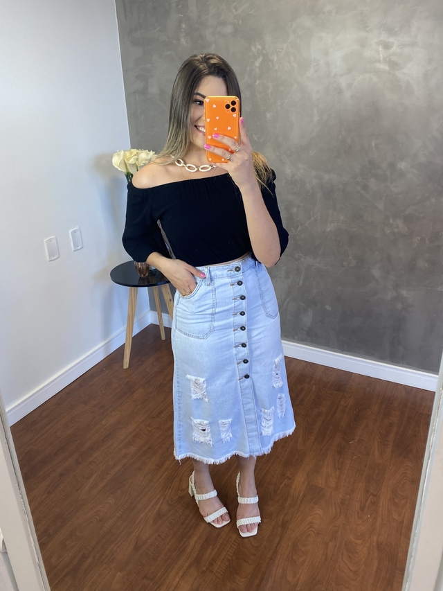 saia jeans para comprar
