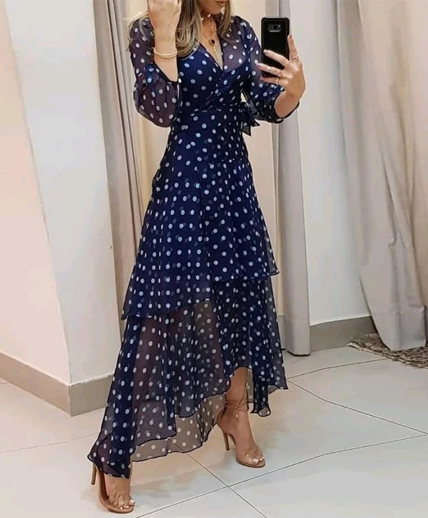 vestido às bolinhas