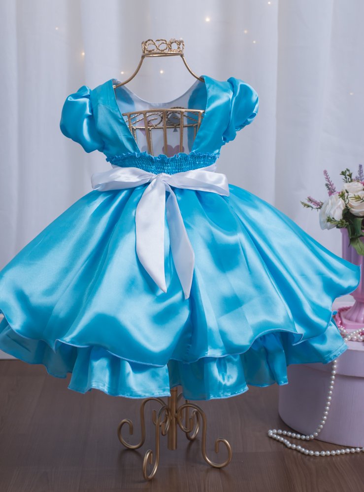vestido luxo alice no pais das maravilhas
