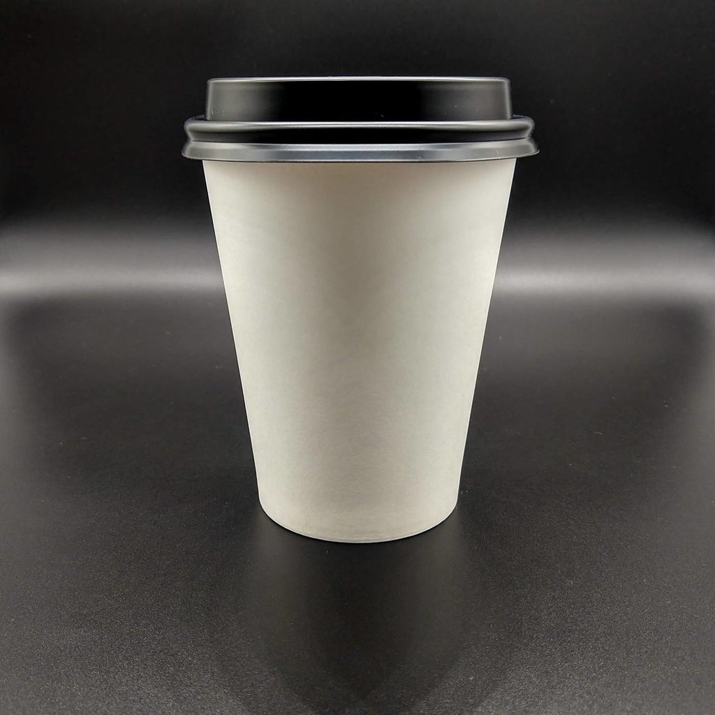 Copo de Papel Biodegradável 360ml Com Tampa Bico Plástica - HEFEI