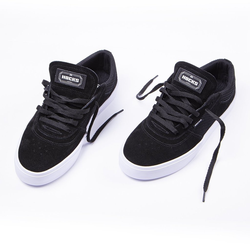 tenis hocks preto e branco