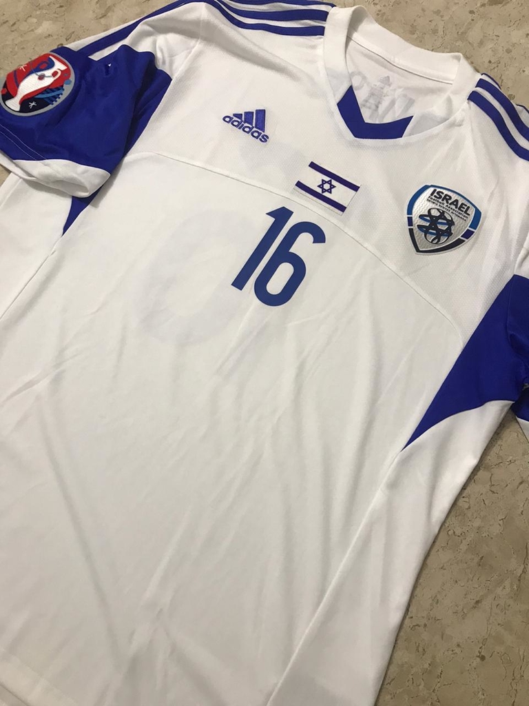 Camisa Rara Adidas Seleção de Israel 2017 Branca Usada em Jogo Camisa Rara Adidas Seleção de Israel 2017 Branca Usada em Jogo