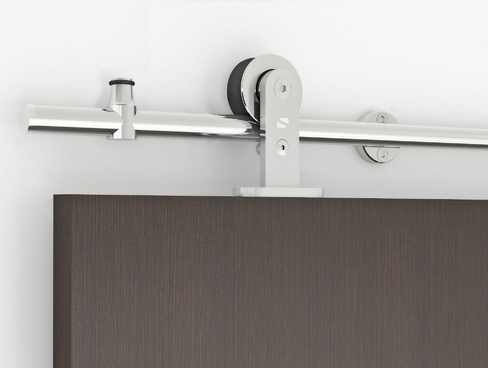 Kit Puerta Corrediza Colgante Establo Granero Acero Inoxidable