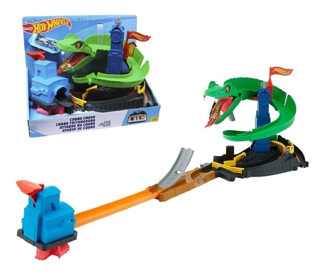 Hot Wheels City Cobra Infernal Pista De Coches De Juguete