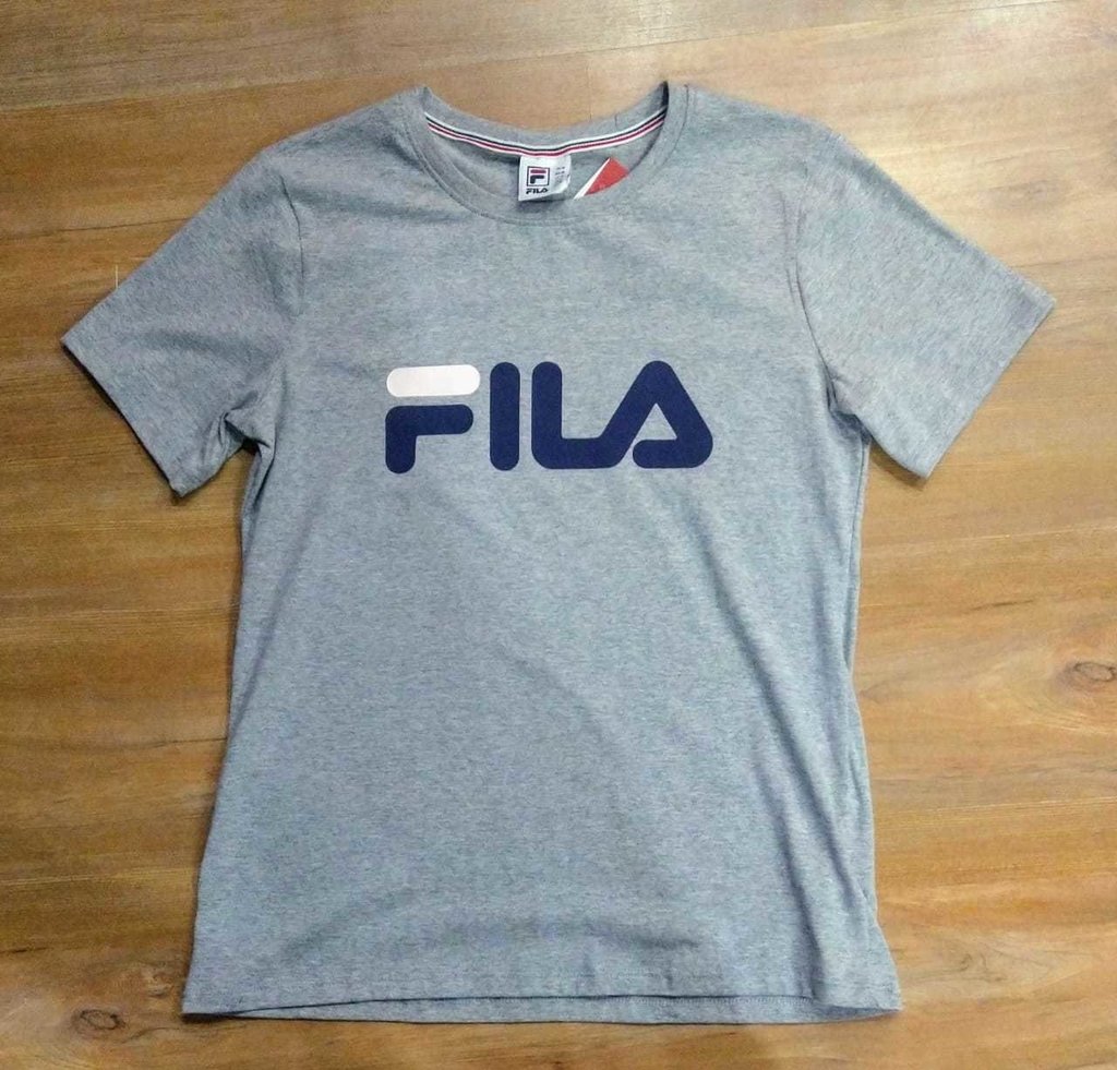 camiseta fila cinza