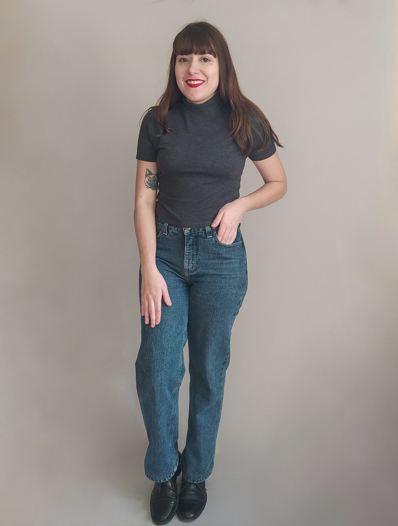calça jeans cintura alta vintage