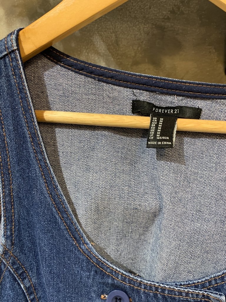 vestido jeans forever 21