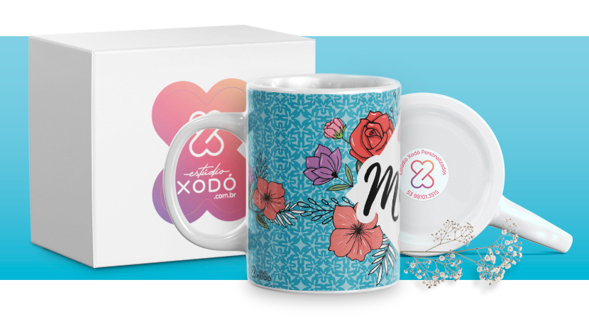 presente barato para o dia das mães caneca personalizada estudio xodo