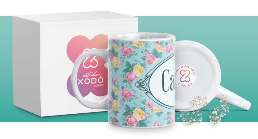 presente barato para o dia das mães caneca personalizada estudio xodo