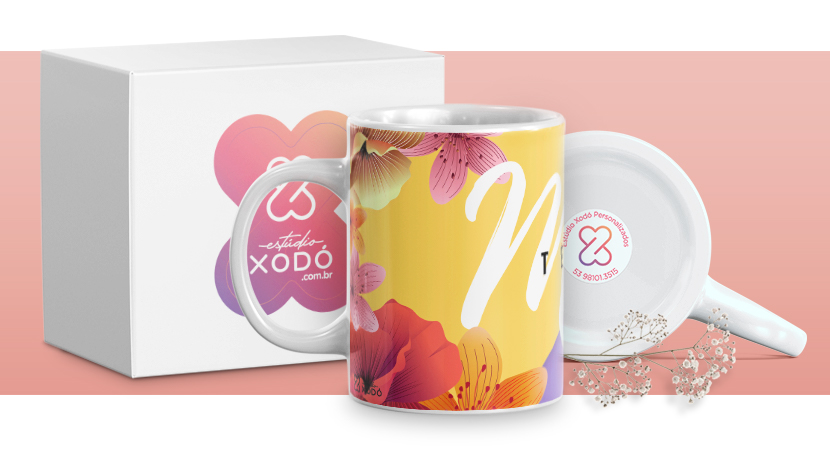 presente barato para o dia das mães caneca personalizada estudio xodo