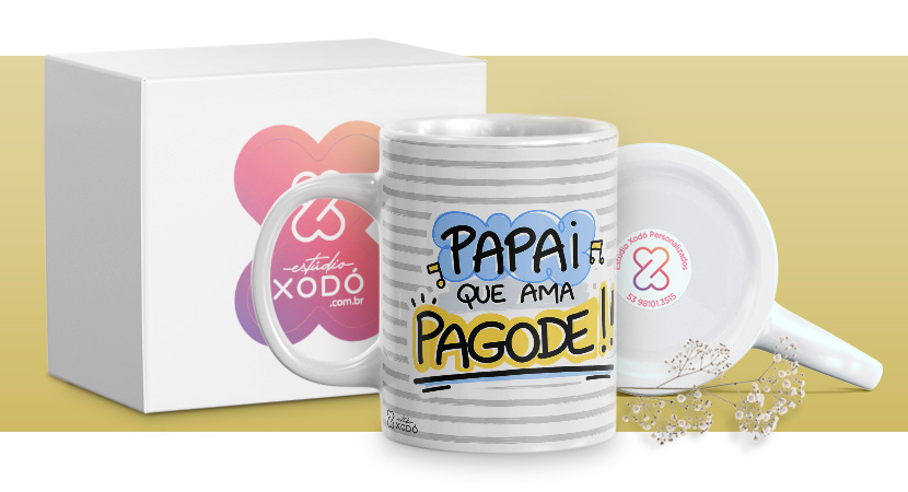 presente barato para o dia das mães caneca personalizada estudio xodo