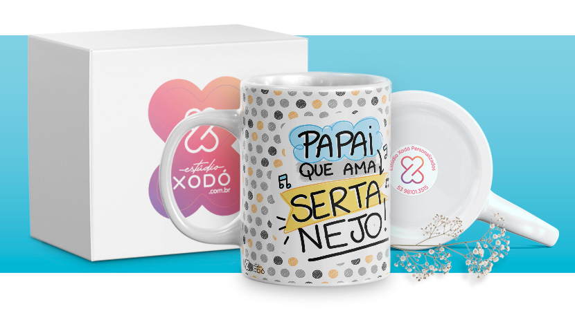 presente barato para o dia das mães caneca personalizada estudio xodo