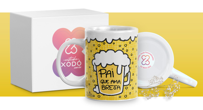 presente barato para o dia das mães caneca personalizada estudio xodo