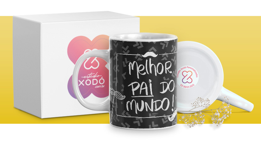 presente barato para o dia das mães caneca personalizada estudio xodo