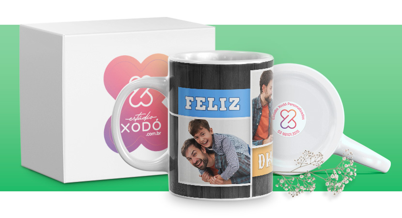 presente barato para o dia das mães caneca personalizada estudio xodo