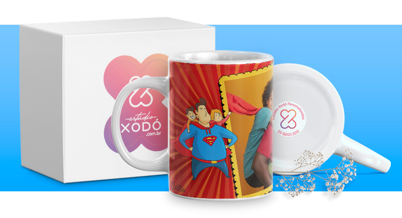 presente barato para o dia das mães caneca personalizada estudio xodo