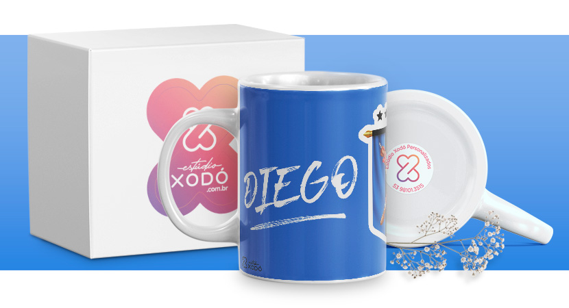 presente barato para o dia das mães caneca personalizada estudio xodo