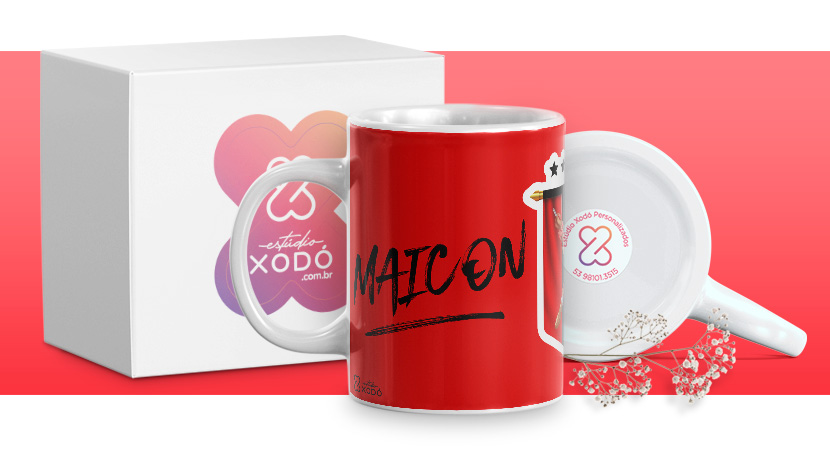 presente barato para o dia das mães caneca personalizada estudio xodo